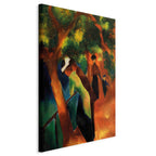 Canvas Print Sonniger Weg by August Macke