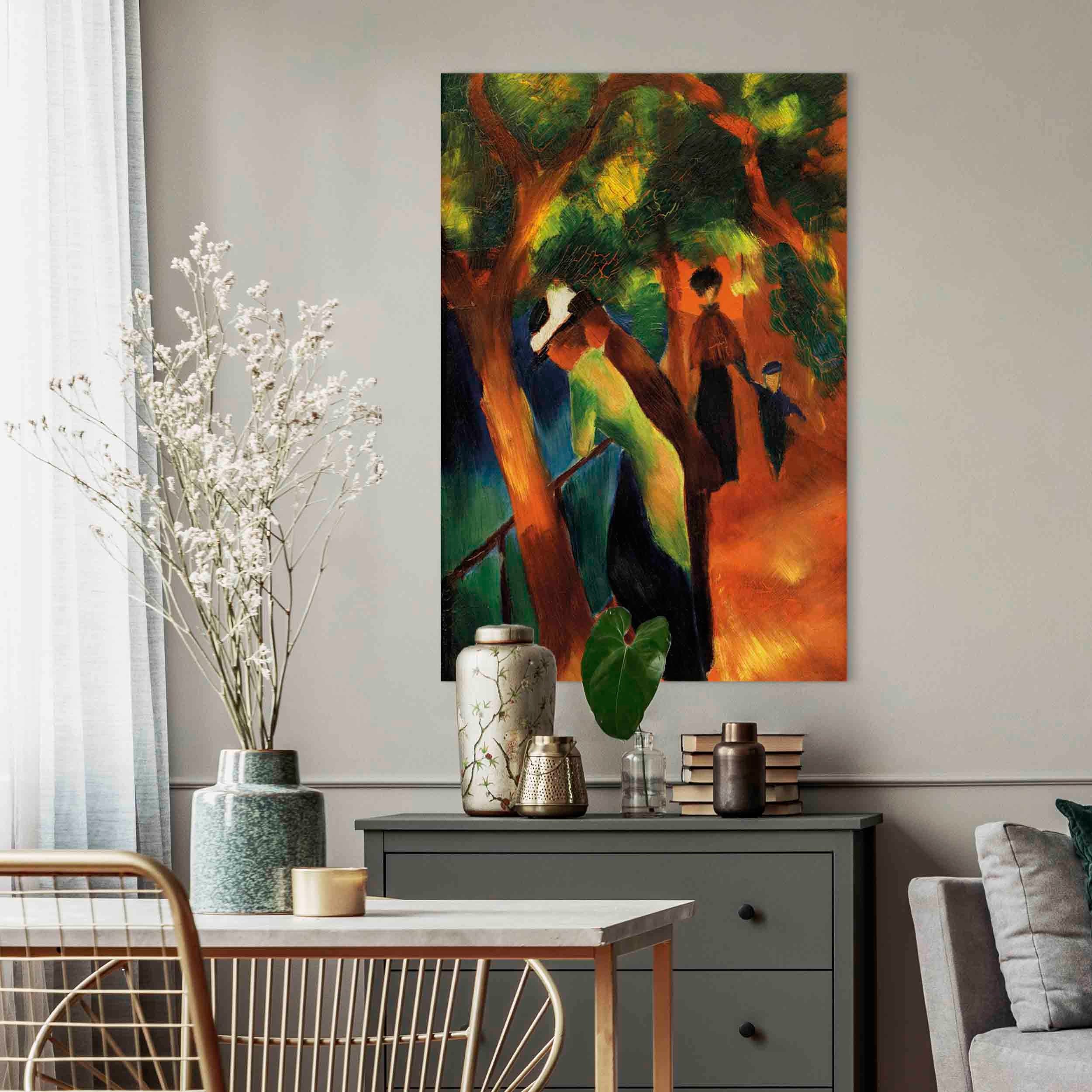 Canvas Print Sonniger Weg by August Macke