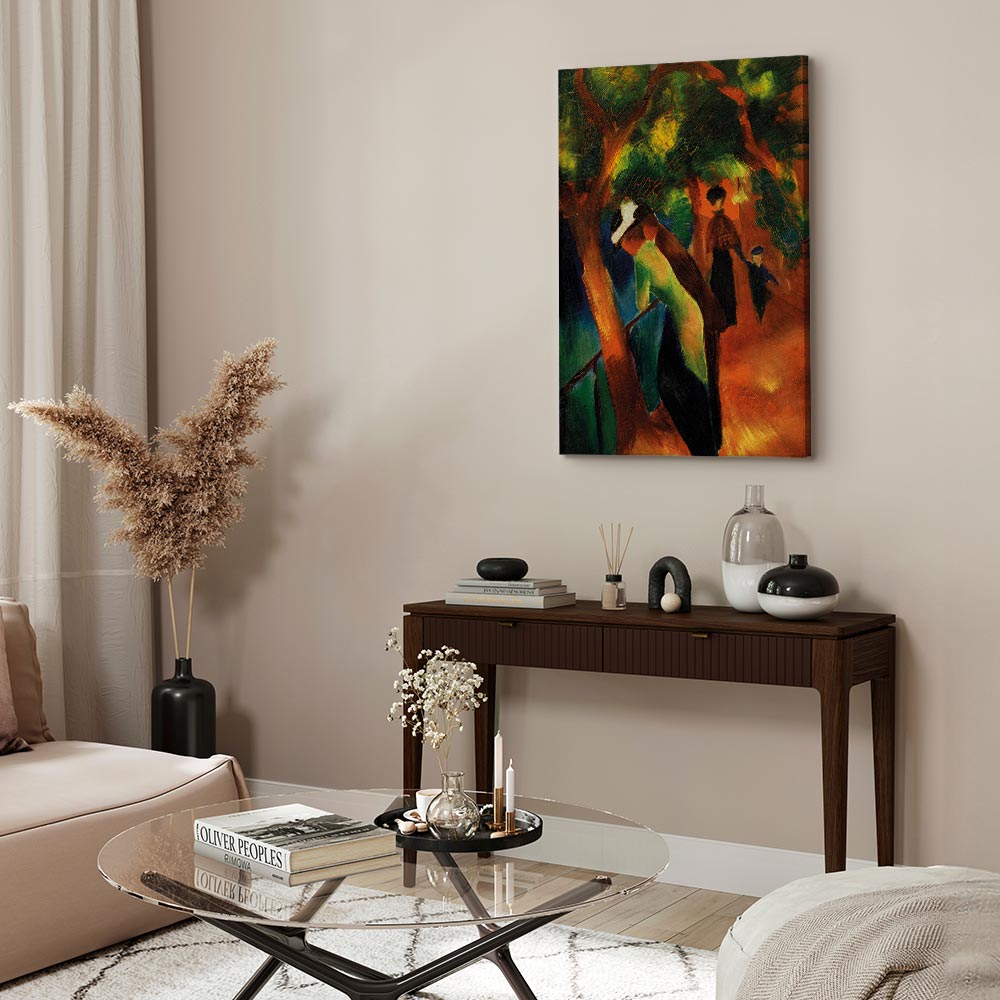 Canvas Print Sonniger Weg by August Macke