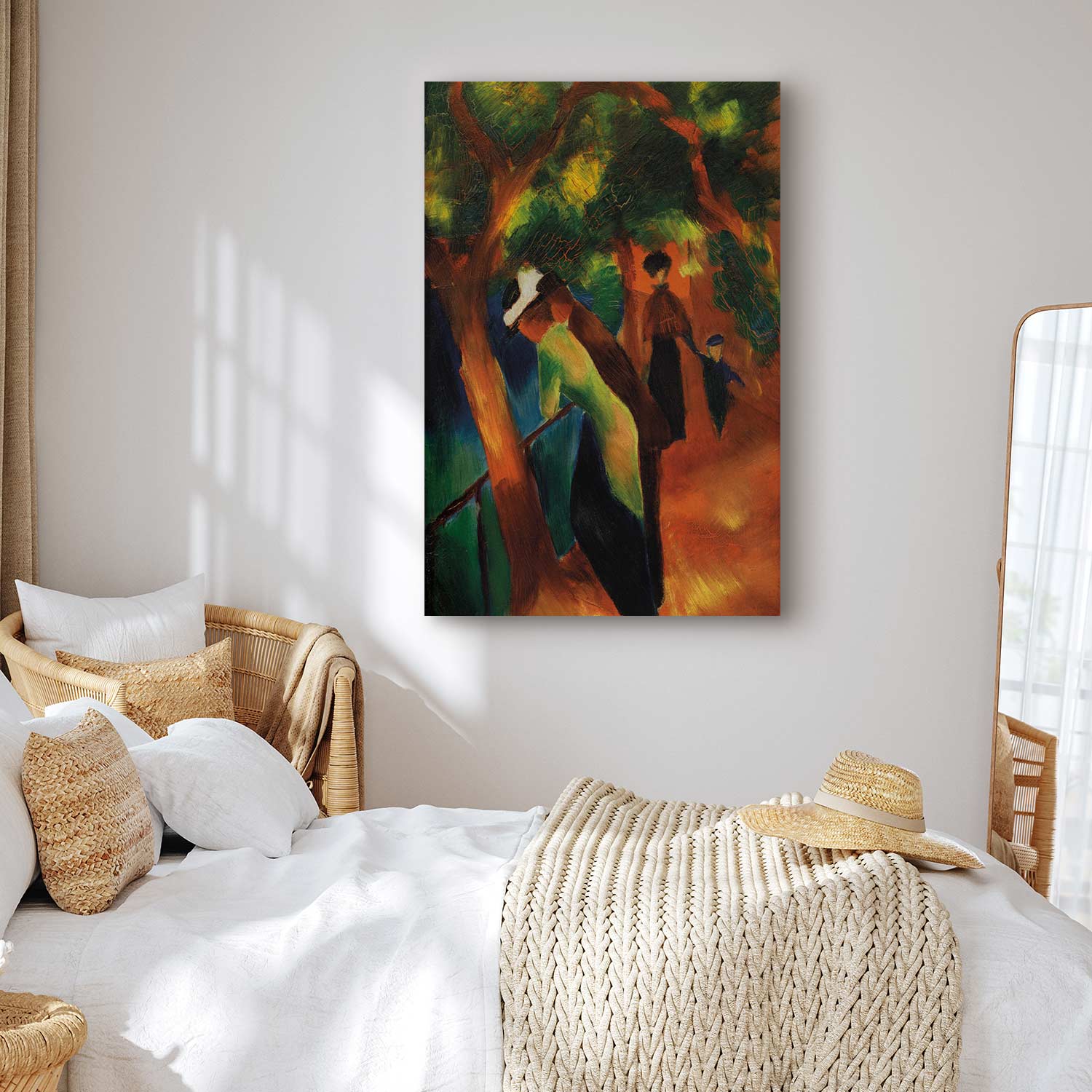 Sunny Garden Path Classic Canvas Print