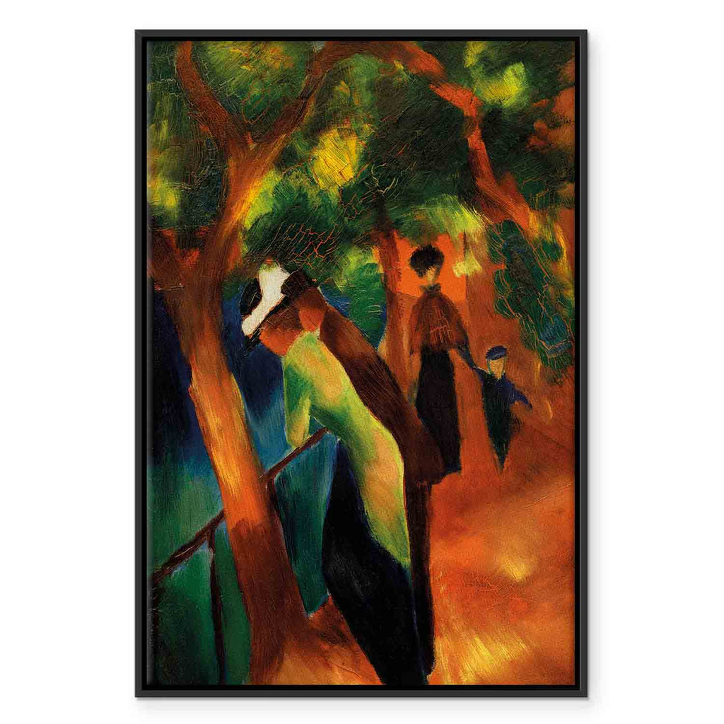 Sunny Garden Path Classic Canvas Print