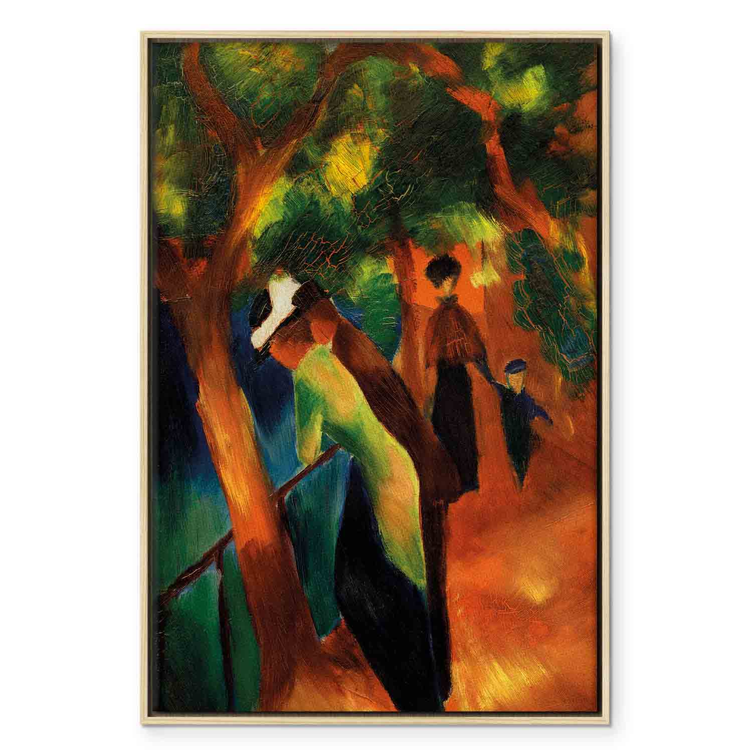 Sunny Garden Path Classic Canvas Print