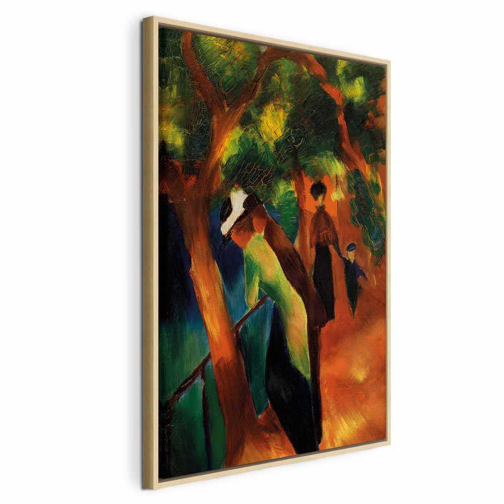 Canvas Print Sonniger Weg by August Macke