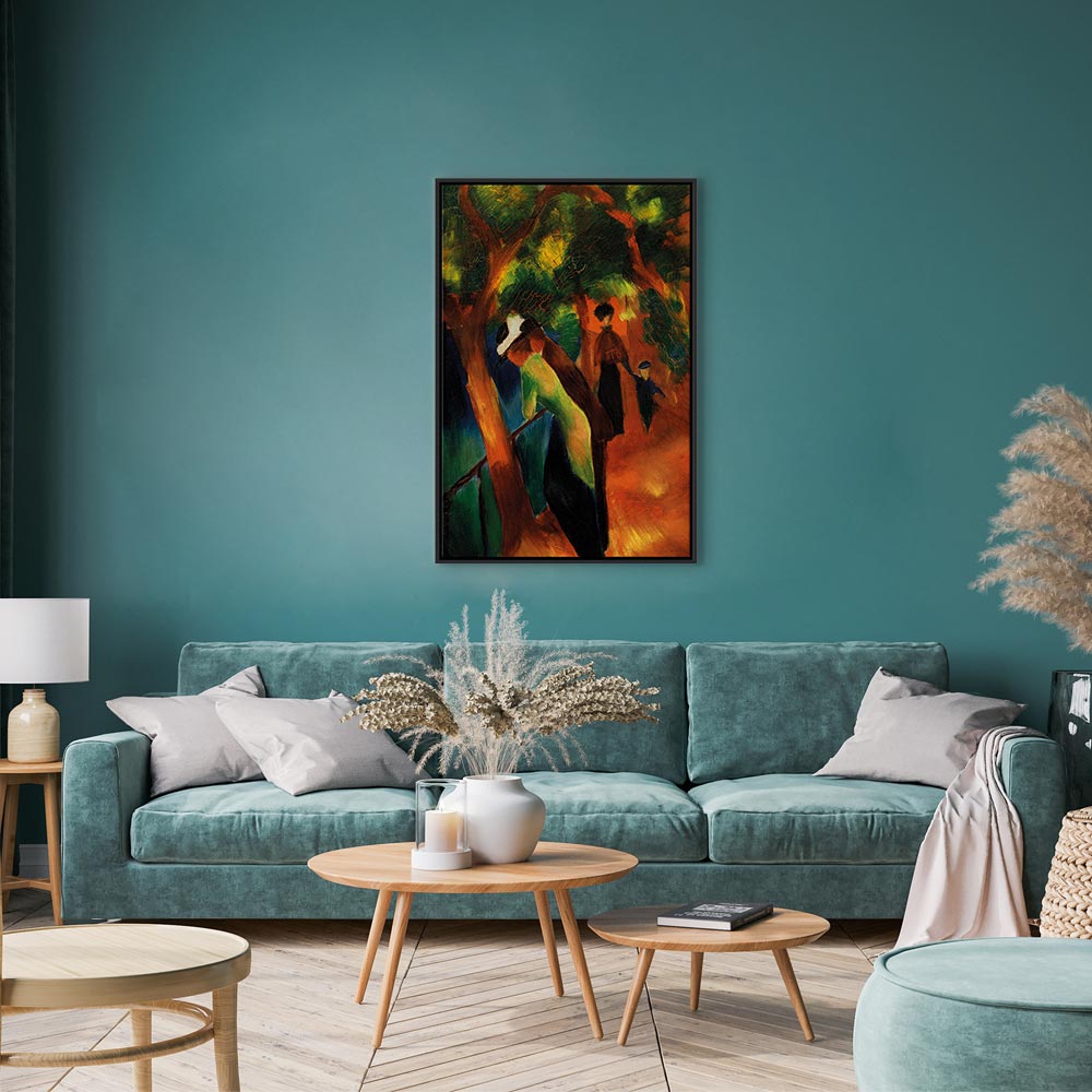 Canvas Print Sonniger Weg by August Macke