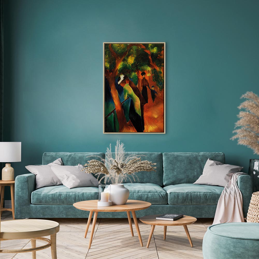 Canvas Print Sonniger Weg by August Macke