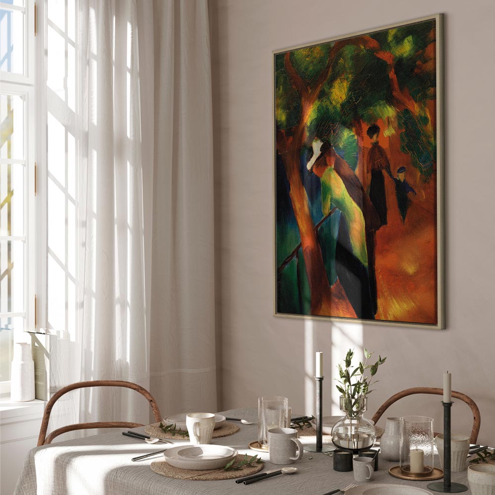 Canvas Print Sonniger Weg by August Macke