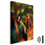 Sunny Garden Path Classic Canvas Print