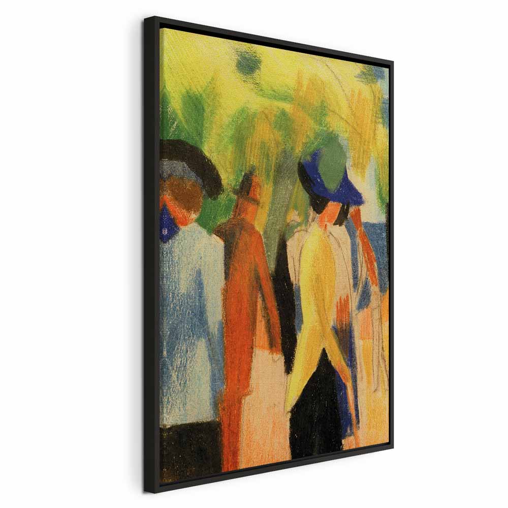 August Macke Walker Under Trees Canvas Print