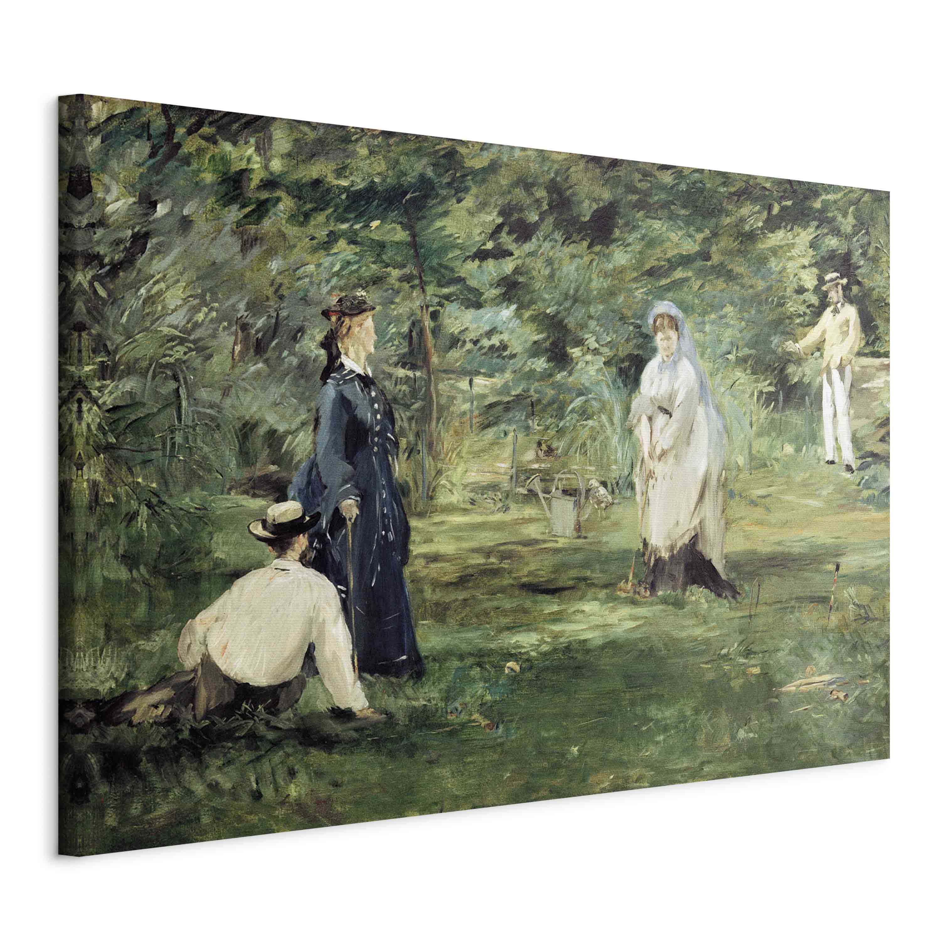 Canvas Print - La Partie de croquet in Paris (Manet)