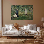 Canvas Print - La Partie de croquet in Paris (Manet)