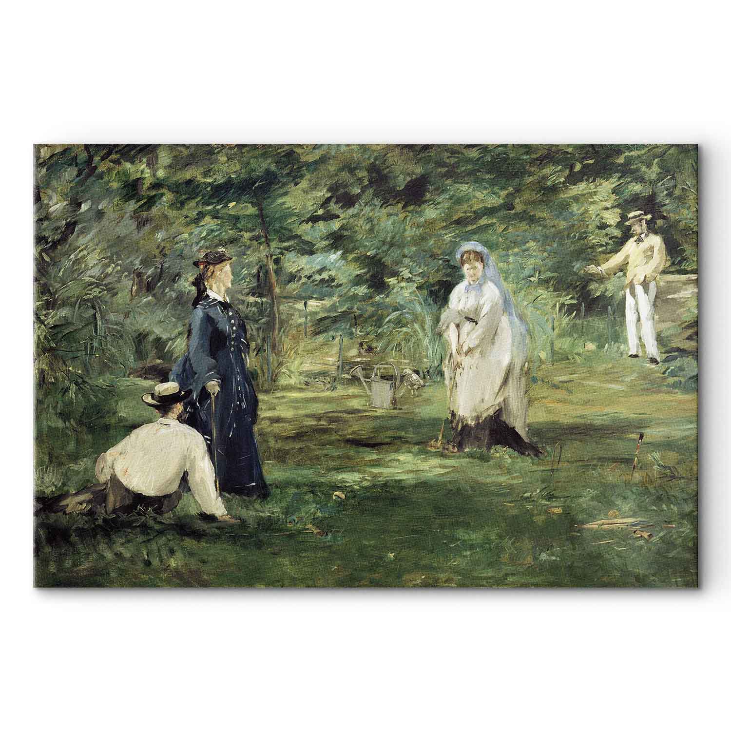 Paris Croquet Scene Classic Canvas Print