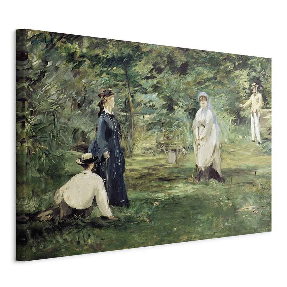 Canvas Print - La Partie de croquet in Paris (Manet)