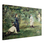 Canvas Print - La Partie de croquet in Paris (Manet)