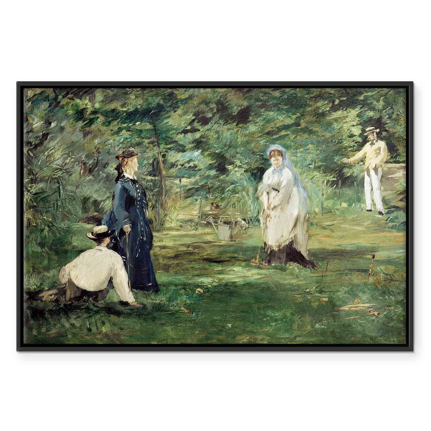 Paris Croquet Scene Classic Canvas Print