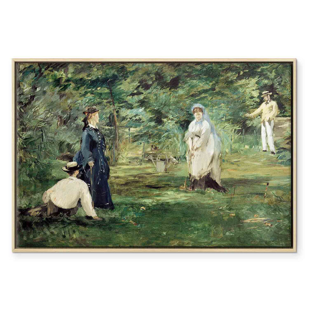Paris Croquet Scene Classic Canvas Print