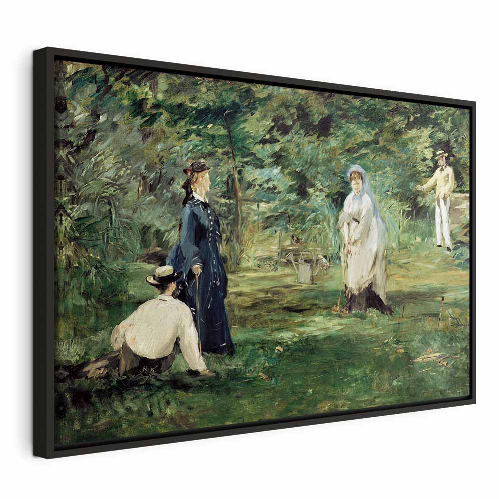 Canvas Print - La Partie de croquet in Paris (Manet)