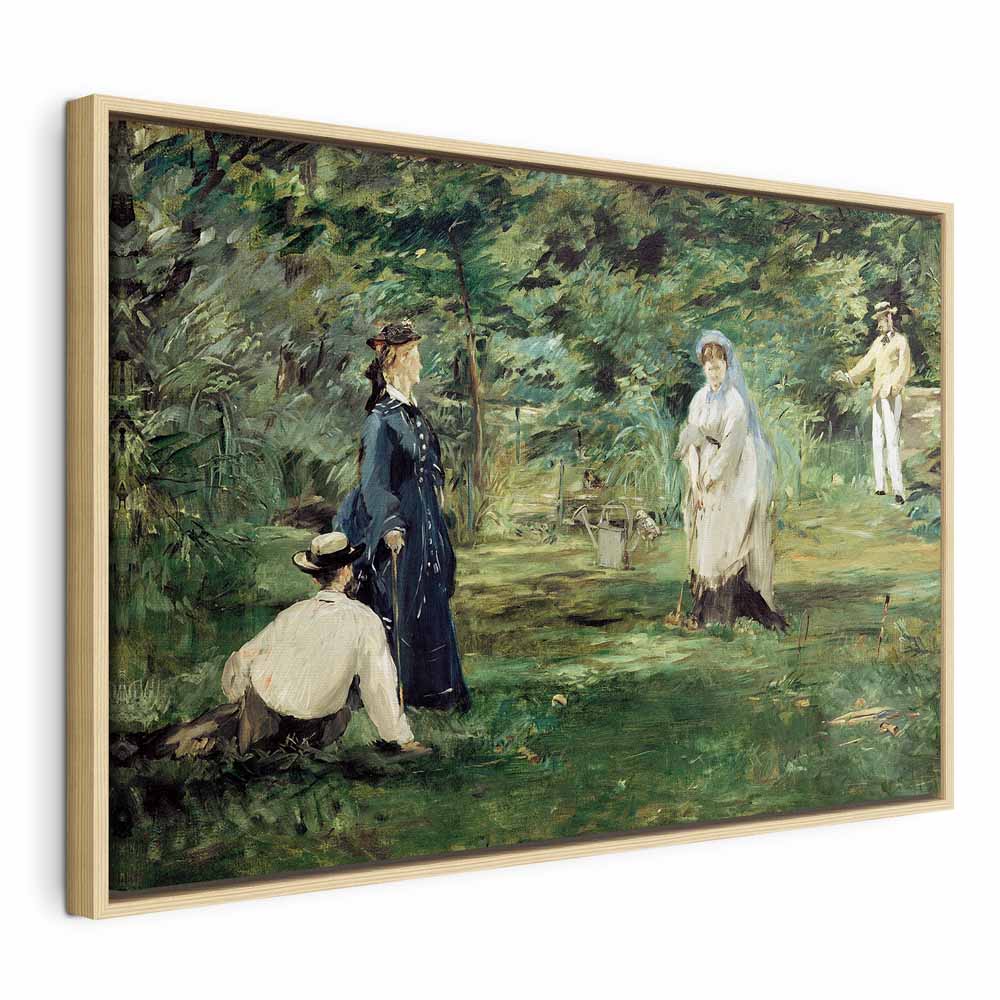 Canvas Print - La Partie de croquet in Paris (Manet)