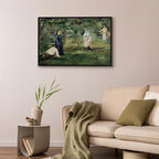 Canvas Print - La Partie de croquet in Paris (Manet)