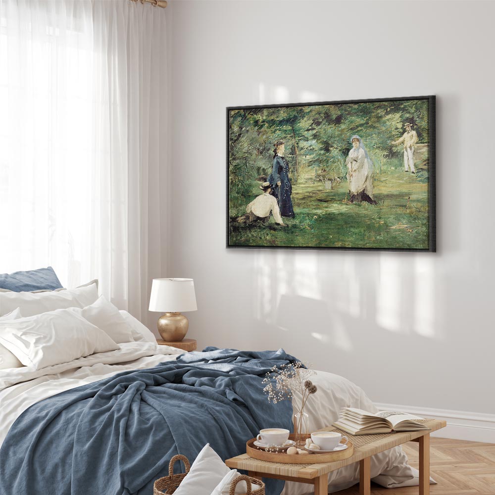 Canvas Print - La Partie de croquet in Paris (Manet)
