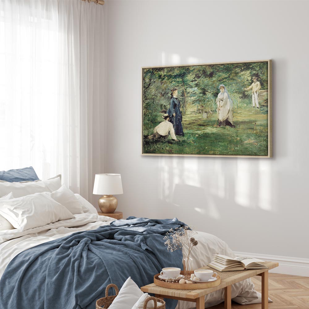 Canvas Print - La Partie de croquet in Paris (Manet)