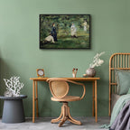 Canvas Print - La Partie de croquet in Paris (Manet)