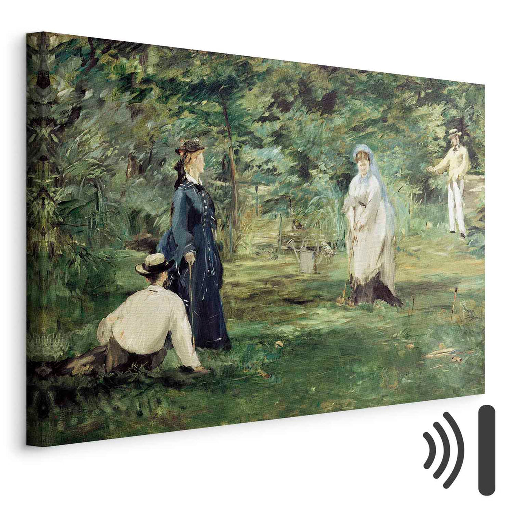 Paris Croquet Scene Classic Canvas Print