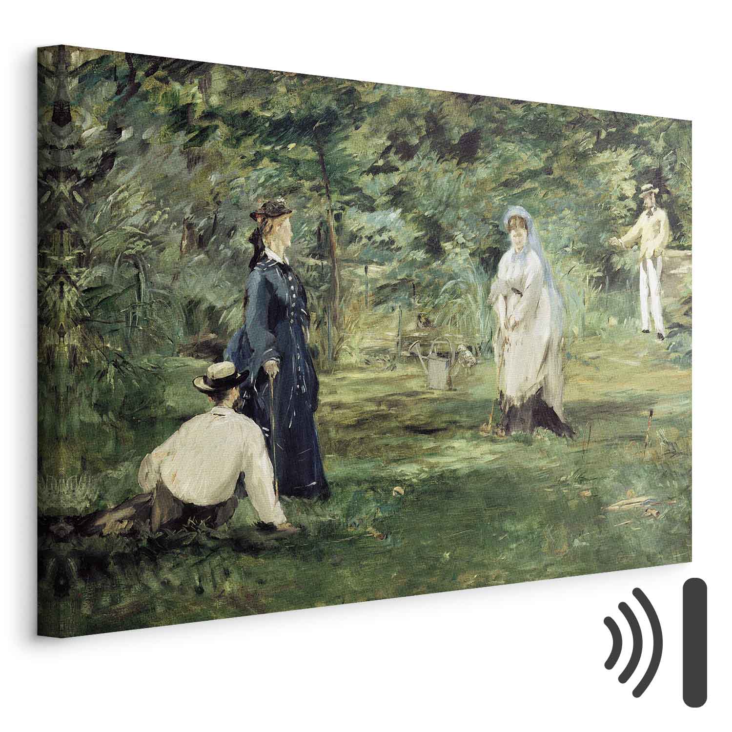 Paris Croquet Scene Classic Canvas Print