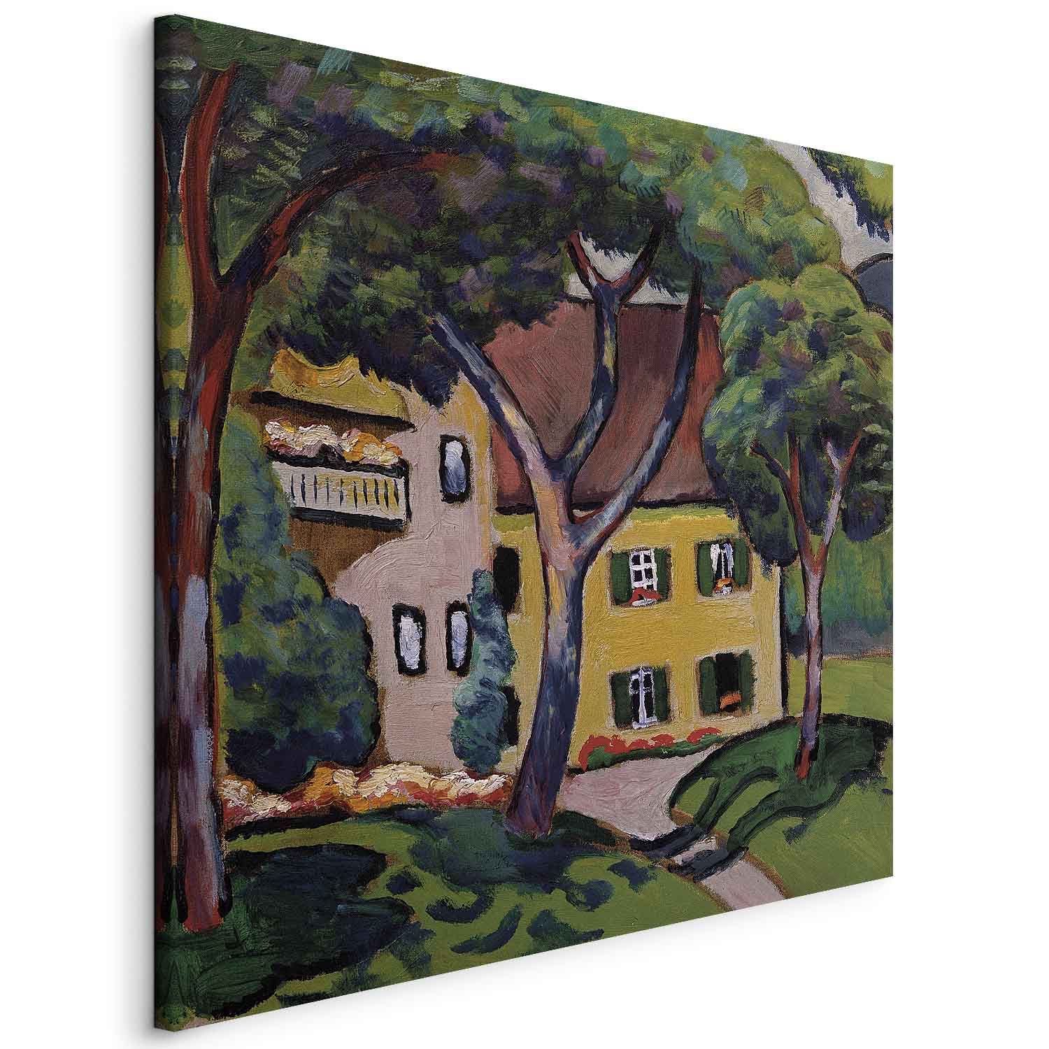Tegernsee House Landscape Canvas Print