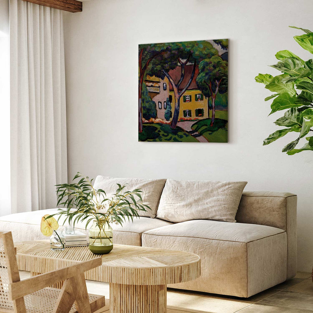 Tegernsee House Landscape Canvas Print