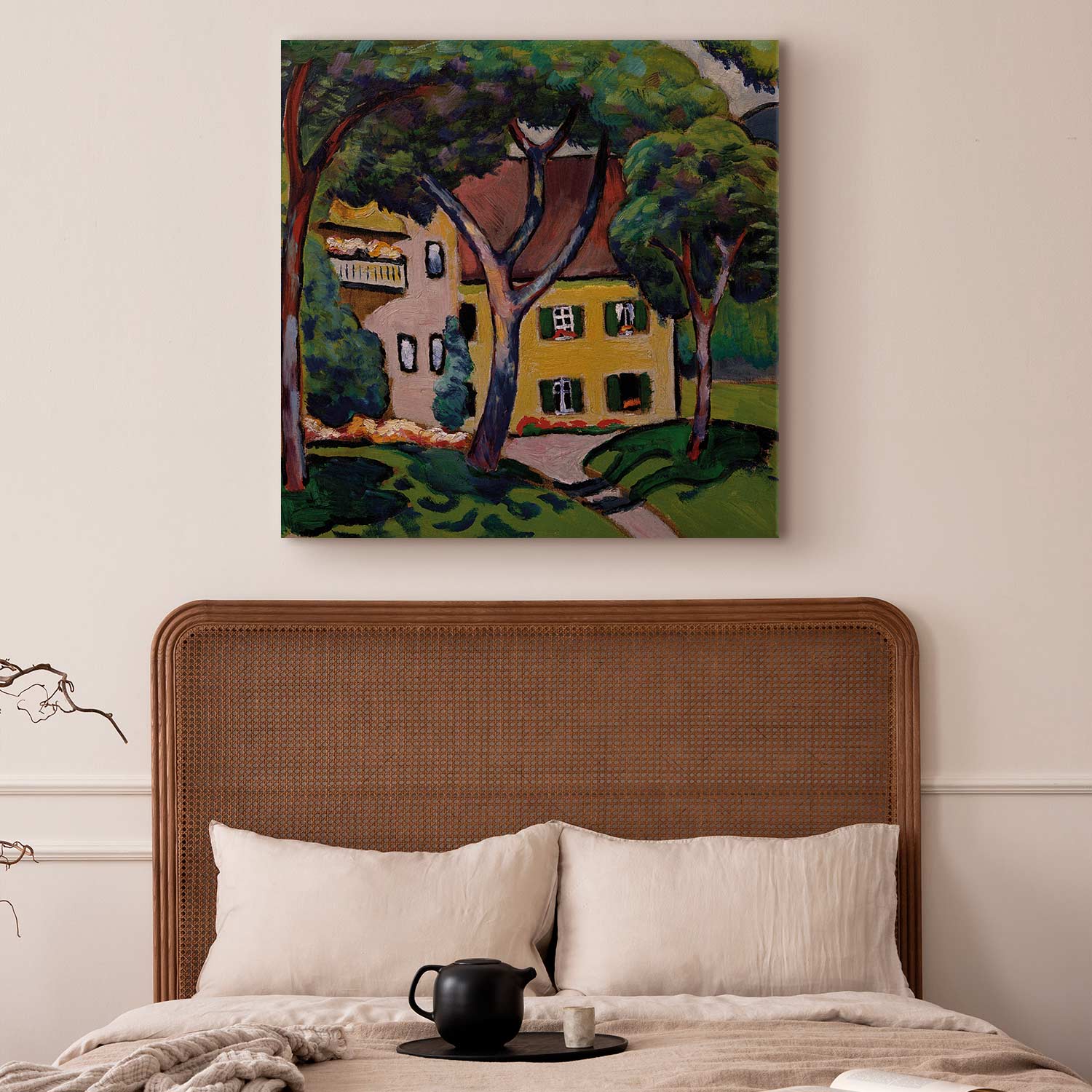 Tegernsee House Landscape Canvas Print