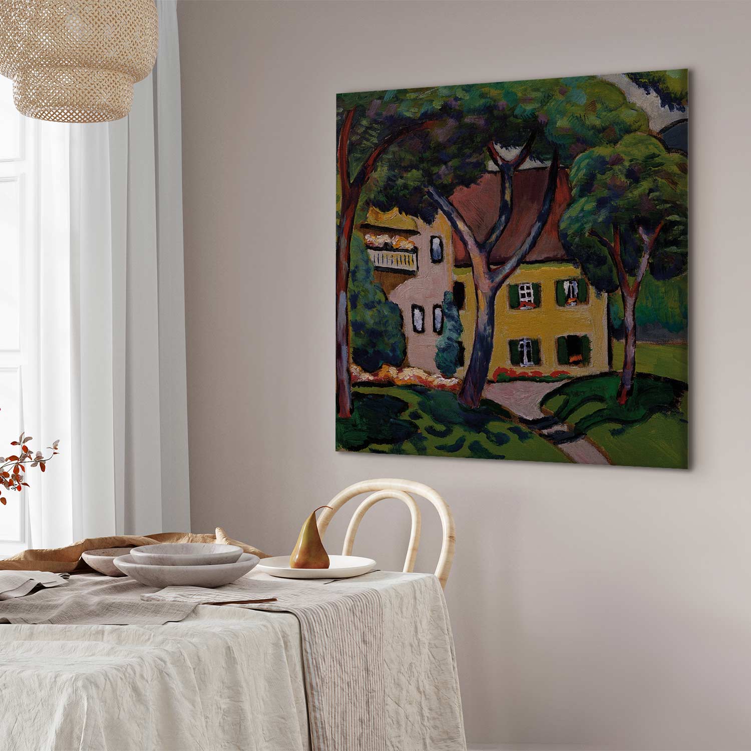 Tegernsee House Landscape Canvas Print