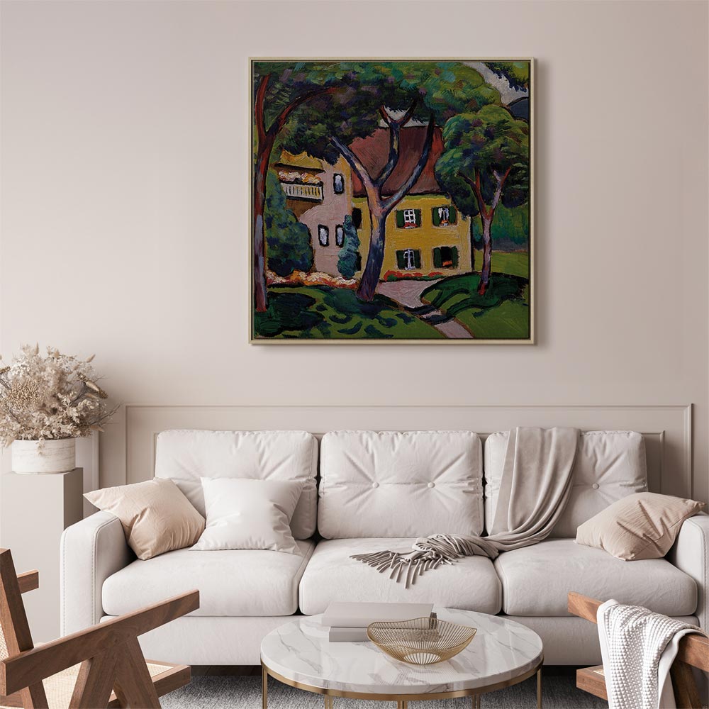 Tegernsee House Landscape Canvas Print