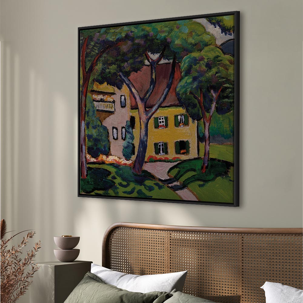 Tegernsee House Landscape Canvas Print