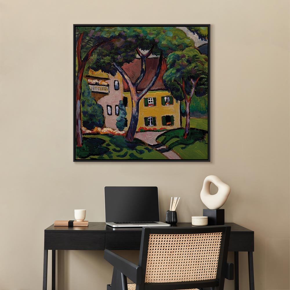 Tegernsee House Landscape Canvas Print