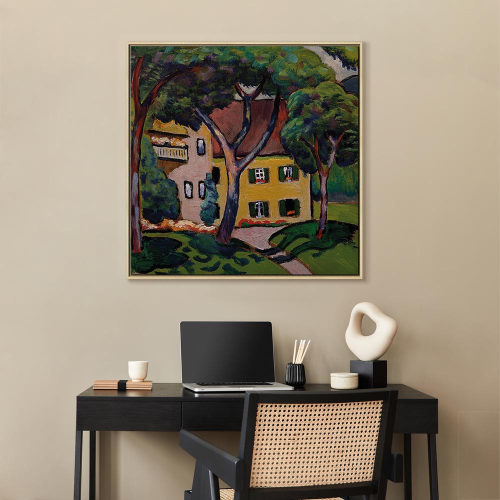 Tegernsee House Landscape Canvas Print