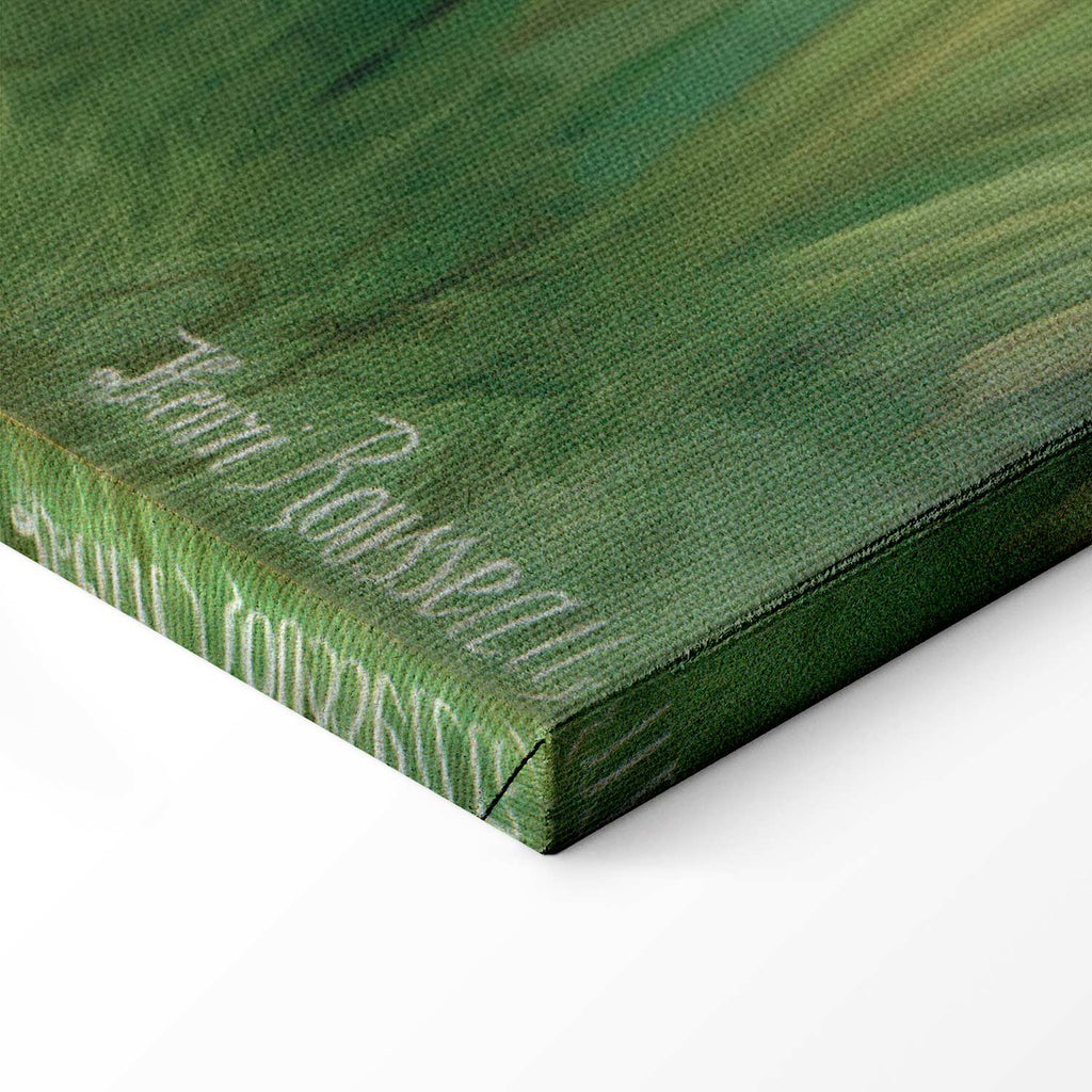 Jungle Lion Attack Classic Canvas Print