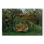 Jungle Lion Attack Classic Canvas Print