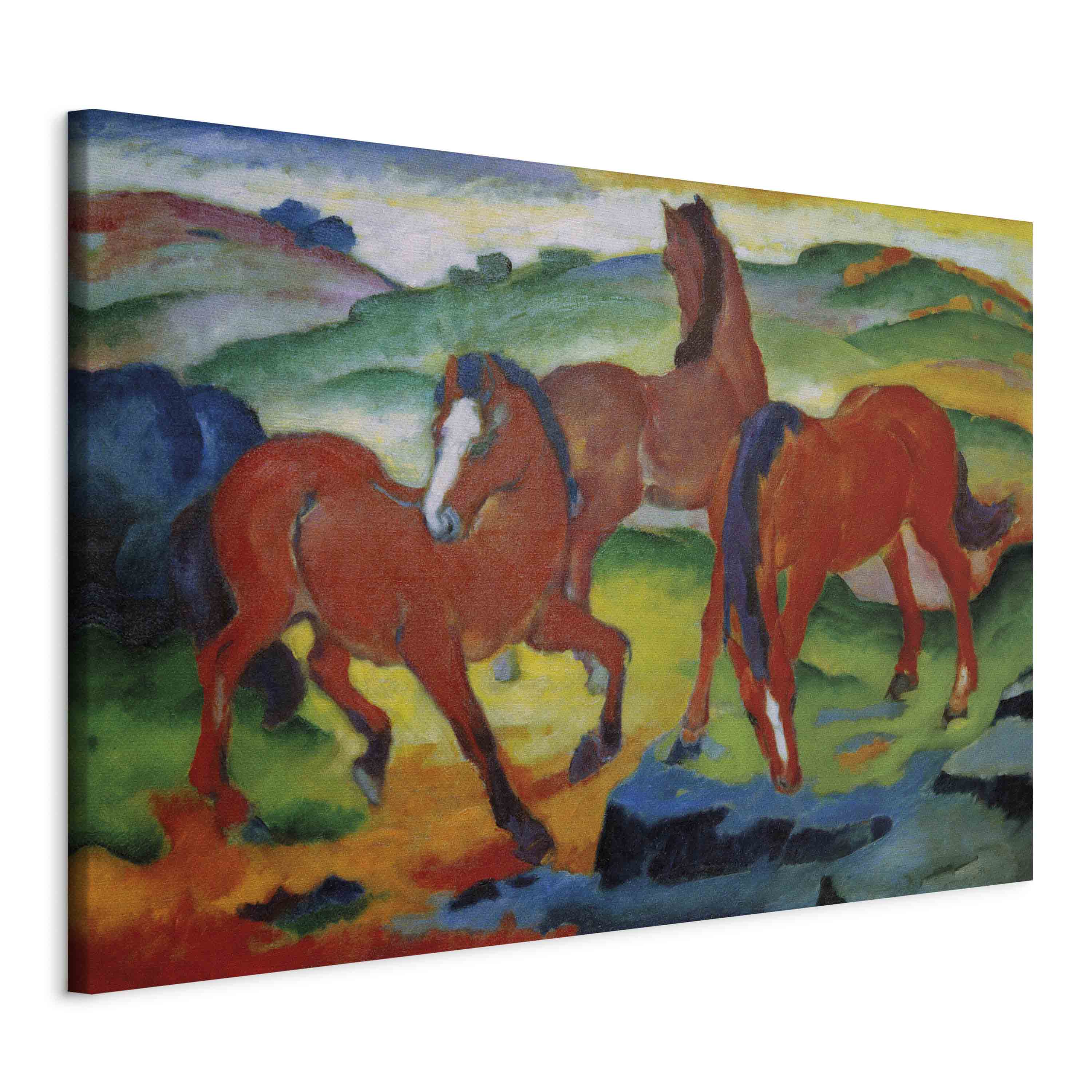 Canvas Print - The Red Horses (Grazing Horses IV)