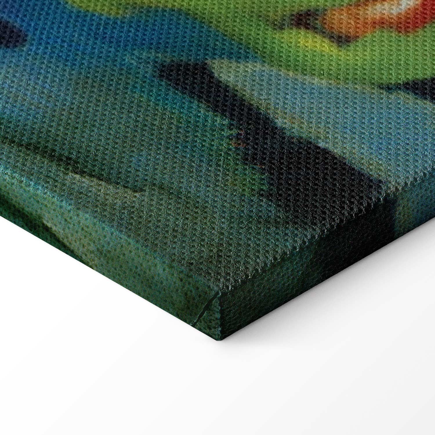 Red Horses Expressionist Canvas Print