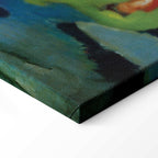 Red Horses Expressionist Canvas Print