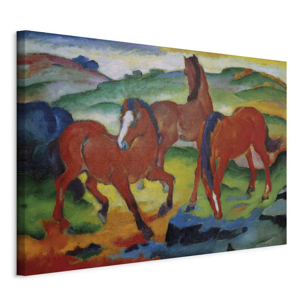 Canvas Print - The Red Horses (Grazing Horses IV)