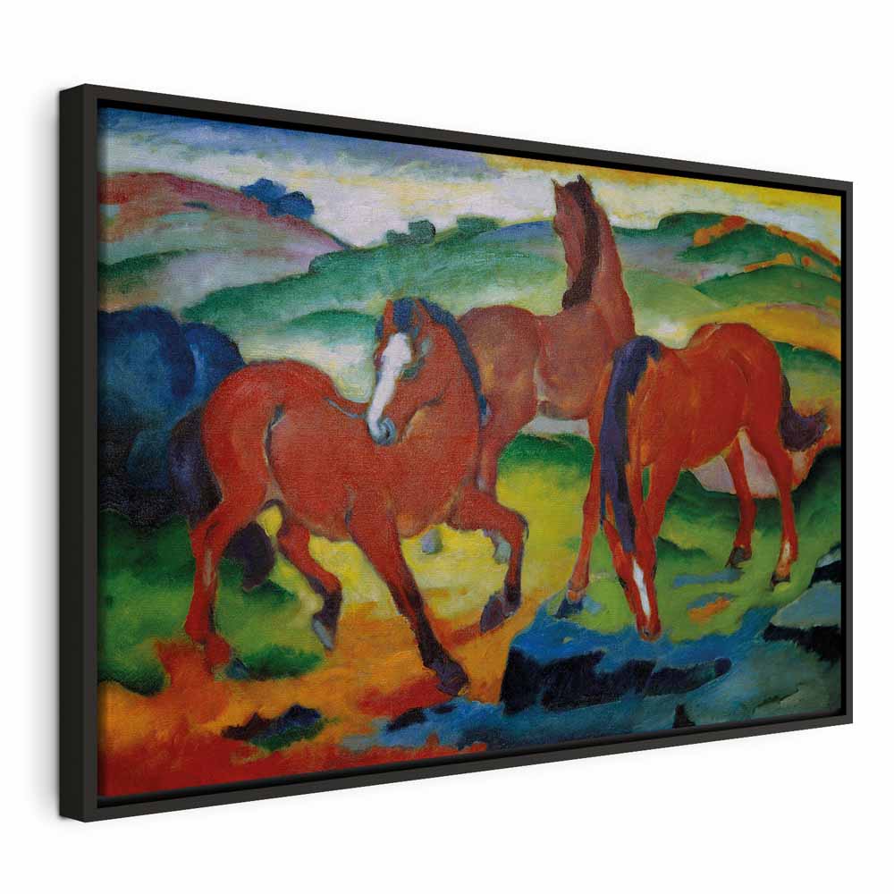 Canvas Print - The Red Horses (Grazing Horses IV)