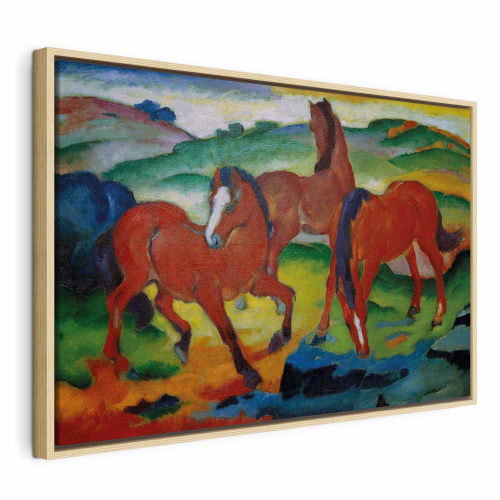 Canvas Print - The Red Horses (Grazing Horses IV)