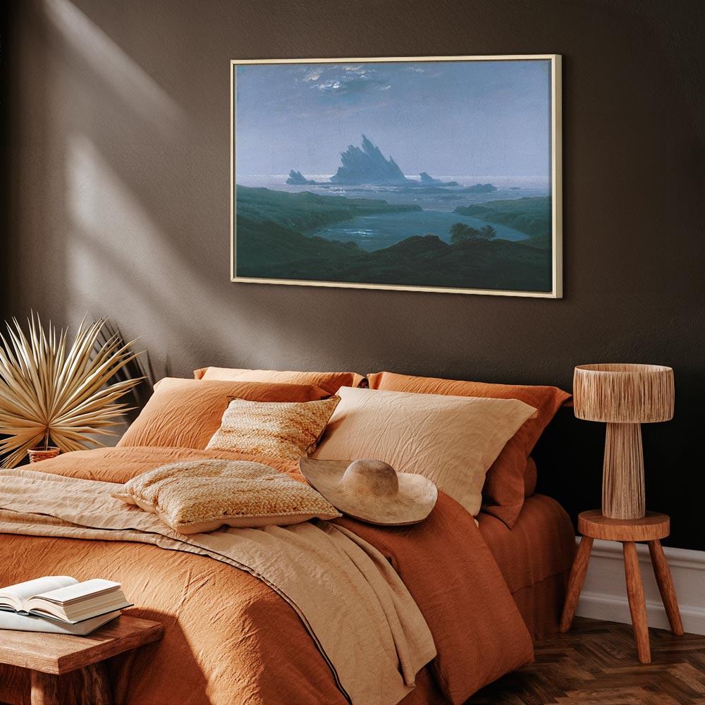 Leinwanddruck – Klippenriff am Strand (Caspar David Friedrich)