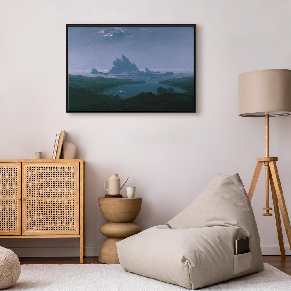 Leinwanddruck – Klippenriff am Strand (Caspar David Friedrich)