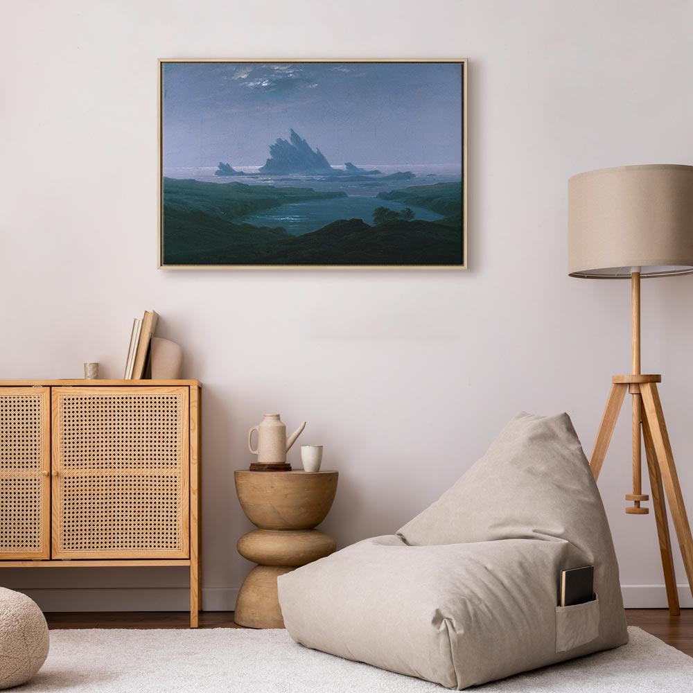 Leinwanddruck – Klippenriff am Strand (Caspar David Friedrich)