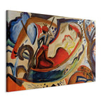 Leinwanddruck – Nackte Mädchen in der Barke (August Macke)