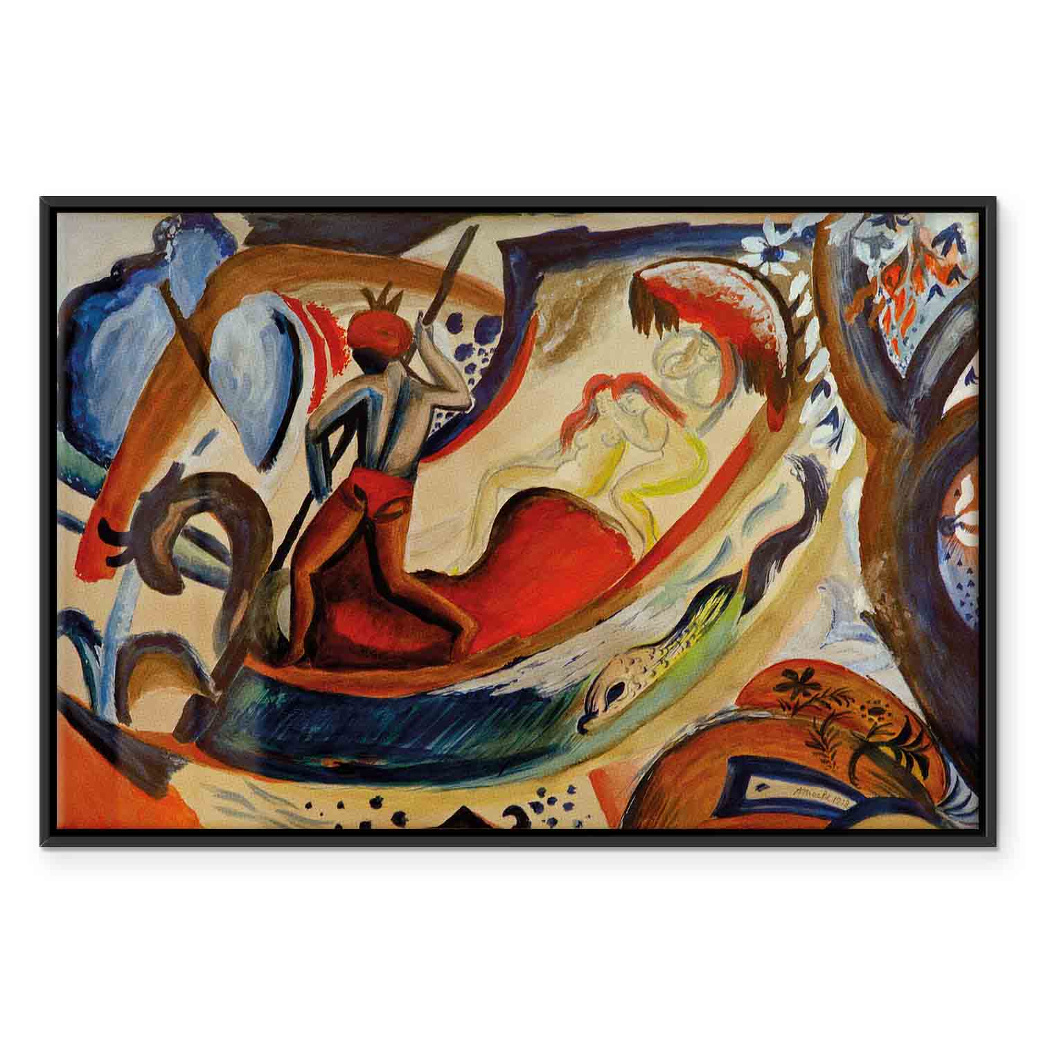 August Macke Figurative Expressionist Canvas Print