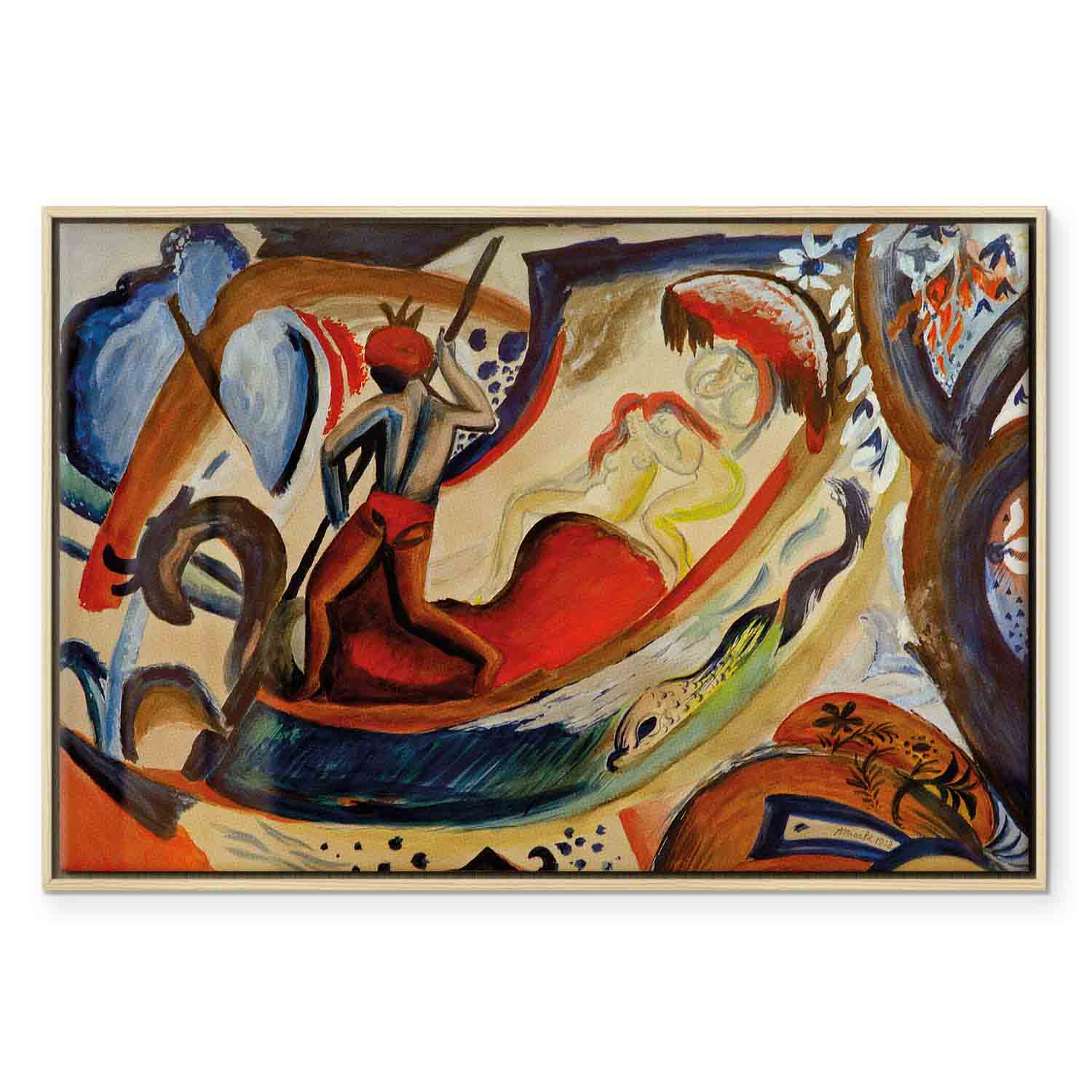 August Macke Figurative Expressionist Canvas Print