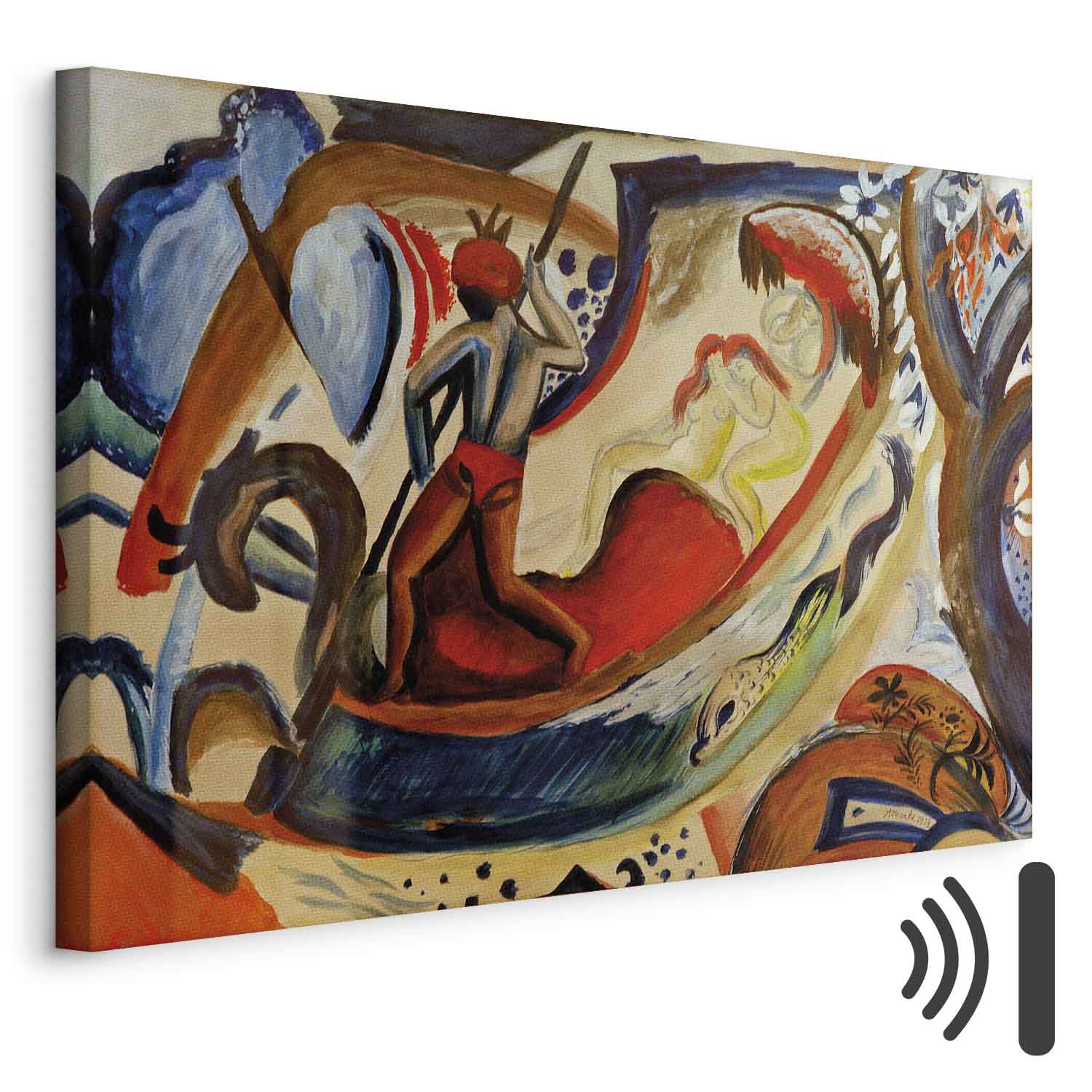 August Macke Figurative Expressionist Canvas Print